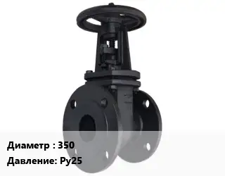 Задвижка чугунная 350 Ру25